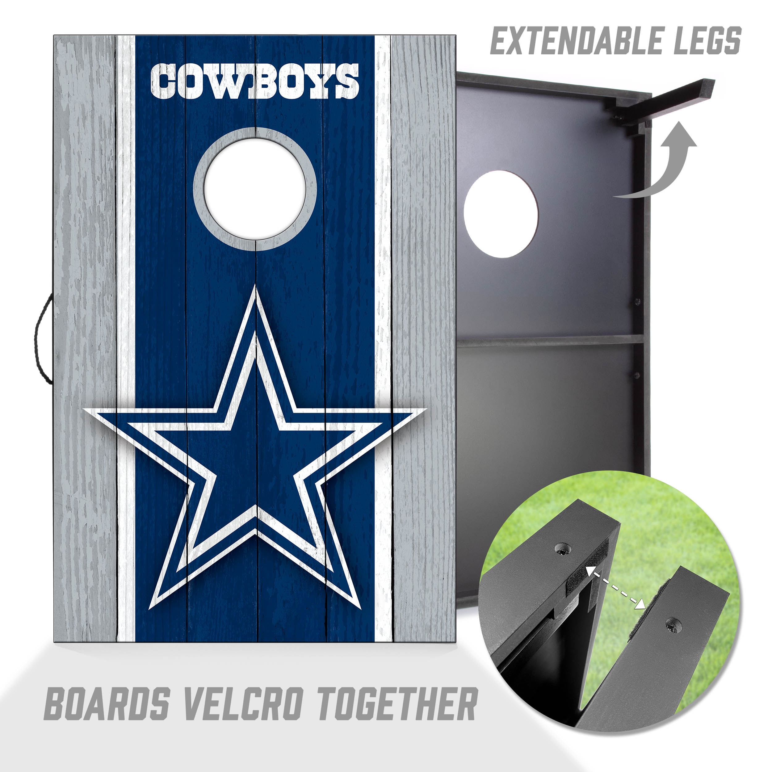 Dallas Cowboys 2x3 MDF Cornhole Game Set