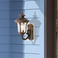 thumbnail image 2 of Livex Lighting Oxford Outdoor Wall Lantern in Imperial Bronze, 2 of 8