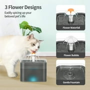 Cat Water Fountain, 67oz/2L Automatic Pet Water Fountain with Silicone Mat