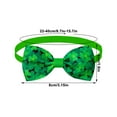 thumbnail image 3 of Gqtwoy 2Pcs St. Patrick's Day Bow Tie, Pet Accessories, Four Leaf Clovers, Holiday Celebration, Stylish Pet Collar, Festive Dog Cat Costume, 3 of 6