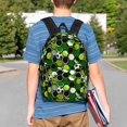 thumbnail image 4 of Goofa Soccer1 Pattern Lightweight Student Backpack for School, Water-Resistant, Adjustable Straps, Fits 15" Laptop, Multiple Pockets for Books, Accessories, 4 of 6