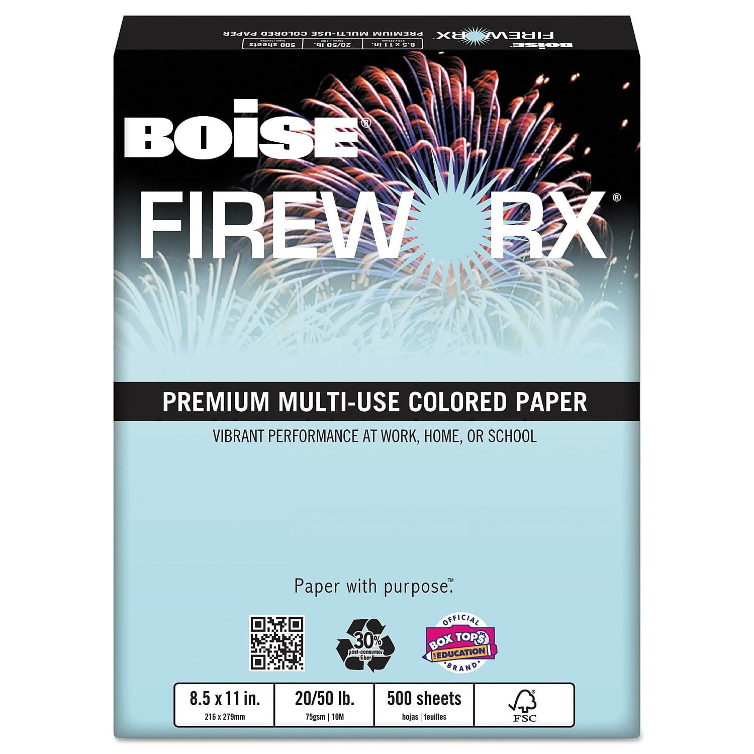 Boise FIREWORX 20lb Paper, 8.5 x 11, Boomin' Buff, 500