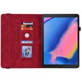 thumbnail image 4 of Allytech Galaxy Tab A 8.0 2019 Case T290 T295, PU Leather Slim Fit Lightweight Shockproof Full Protection Multi Anglge Viewing Stand TPU Back Cover Case for Samsung Galaxy Tab A 8.0 2019 T290,Red, 4 of 6