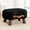 Black, variant on Small Curved Foot Stool with Handle, Black Velvet Footstool and Ottomans, Modern Foot Rest with Wooden Legs, Step Stool with Padded Seat for Couch, Living Room