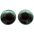 thumbnail image 3 of Jade Green and Maroon Bird Glass Eyes, 3 of 5