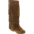 thumbnail image 7 of I LOVE KIDS AVA-18K Children's 3-Layers Fringe Moccasin Style Mid-calf Boots, 7 of 7