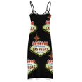 thumbnail image 6 of Las Vegas Welcome sign Sleeveless Dress women's clothing summer novelties woman dress Long veiled dresses, 6 of 6