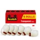 thumbnail image 1 of Cinta adhesiva transparente de 3/4 pulgadas x 1296 pulgadas, 6 rollos (600 — 6 paquetes), 1 of 9