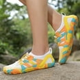 thumbnail image 5 of Women's Mesh Color Block Lightweight Wedge Running Shoes Running Sneakers Green 40, 5 of 7
