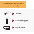 thumbnail image 2 of Electric Wine Opener 4 In 1 Gift Set Corkscrew Wine Bottle Opener  Automatic Wine Opener  Foil Cutter  Vacuum Stopper & Aerator Pourer, 2 of 12