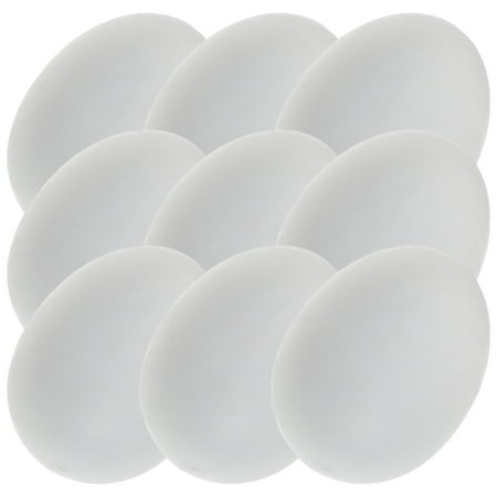 20 Pcs Soothing Pigeons and Pigeon Raising Supplies Pigeon Supplies Homing Pigeons Plastic Solid Pigeon Eggs White