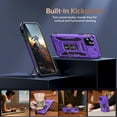 thumbnail image 4 of for iPhone 11 Pro Case with Screen Protector,Sliding Camera Cover,-Grade Cover with  Stand Phone Case 5.8" Purple, 4 of 12