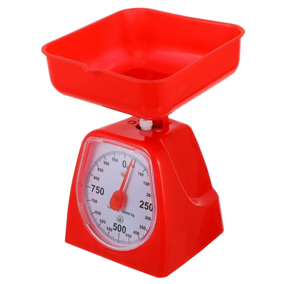 Raindrops Small Manual Kitchen Scale Orange Plastic Food Measuring Tool High Precision Non- Base