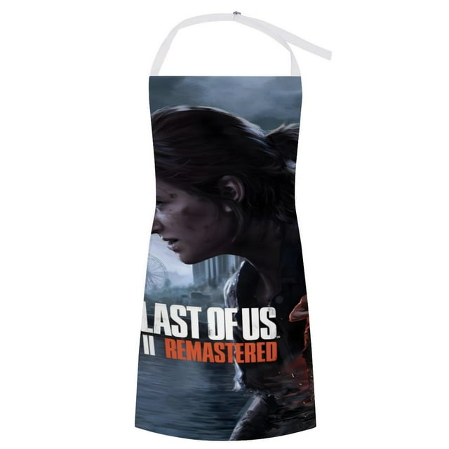 The Last of Us delantal temático para cocinar, esencial para el hogar, delantal de barbacoa/bufanda de cocina con bolsillos para hombres y mujeres, regalo para el hogar