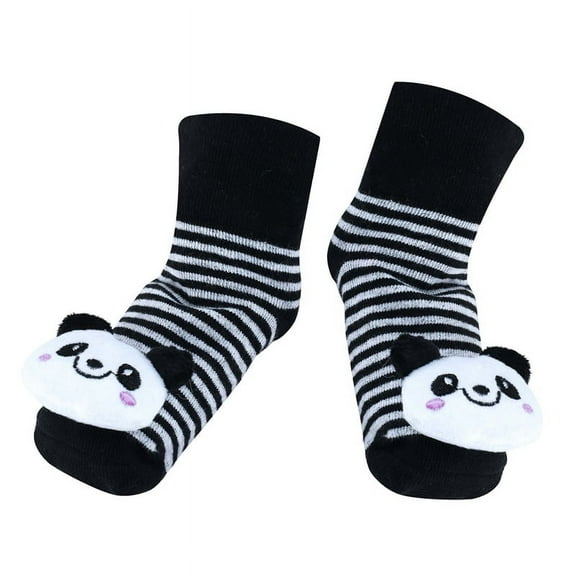 Panda - Irresistibly Cute Baby Boy Girl 3D Bootie Socks Anti / Non Slip 0-12 months