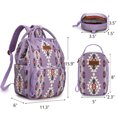 thumbnail image 4 of Wrangler Callie 3-Piece Diaper Bag Backpack Set with Pacifier Case and Bottle Bag, Lavender, 4 of 8