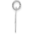 thumbnail image 2 of 14k White Gold Small Fancy Script Letter O Initial Charm, 2 of 6