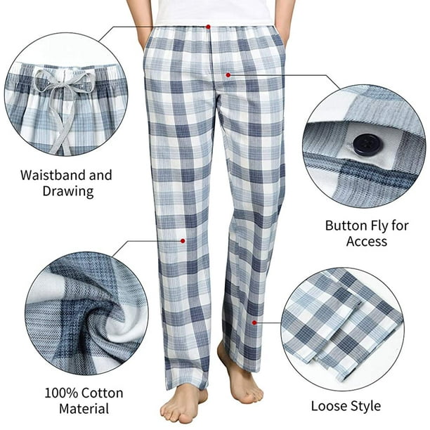 Jockey Men's Sleepwear Flannel Jogger, Book Smart Plaid, XL at