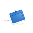 thumbnail image 3 of Inteprter 10 piezas de portatarjetas de identificación, suministros de oficina de negocios, funda protectora informal de colores, funda para tarjetas de Carpetas de archivos Horizontal/Azul cielo, 3 of 6