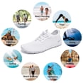 thumbnail image 7 of Racqua Women Water Shoes Swim Anti Slip Aqua Shoes Quick Dry Beach Barefoot Shoes Lightweight Fishing Diving Surfing Slip on Shoes White 9.5 Women/8.5 Men, 7 of 7
