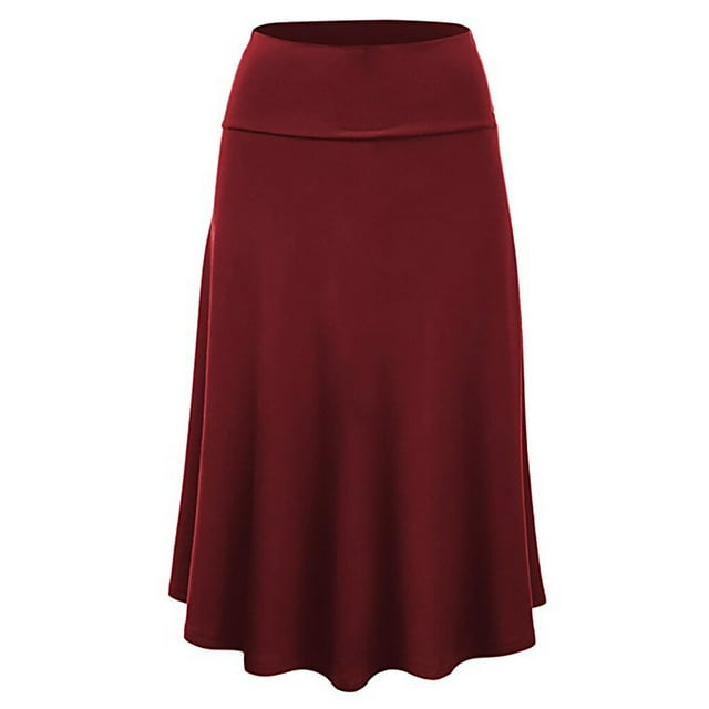 Yingyy Jupe Midi Plissée Flatteuse Design Aguichant Jupe Noire TG