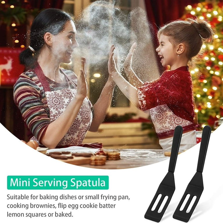 Mini Brownie Serving Spatula Flexible Nonstick Silicone Serve Turner  Heat-resistant Cookie Spatula Slotted Spatula For Flip Egg In Small Frying