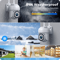 thumbnail image 2 of Toguard BC1037 Wired Security Camera 1080P 2.4G&5G Wifi PTZ Dome Surveillance Camera, 2 of 8