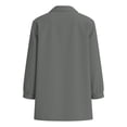 thumbnail image 6 of Linen Shirts For Women Sevevn Women's V Neck Collared Blouse 3/4 Sleeve Casual Top Dark Gray L, 6 of 8