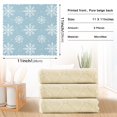 thumbnail image 6 of Yayeee 6 Pack Kitchen Dish Cloths Set for Washing Soft Drying Absorbent Microfiber Towels, Gray Snowflake, 6 of 9