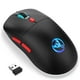 thumbnail image 1 of Ratón Inalámbrico Recargable para Juegos, Ratón para Computadora de 2,4g con DPI Ajustable, Luz Colorida, Botones Laterales, Ratones Pticos Ergonómicos para PC, Computadora Portátil, Gamer PS4 Xbox One Xbox 360, Negro, 1 of 9