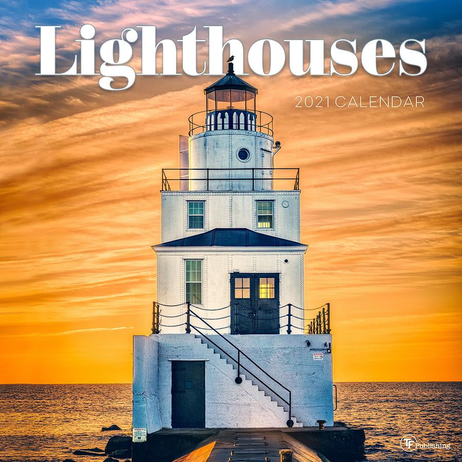 2021 Lighthouses 12"x12" Wall Calendar