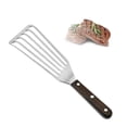 thumbnail image 2 of Espátula para pescado de acero inoxidable Espátula para pescado con diseño de borde fino Espátula metálica de cocina con mango térmico Ideal para dar la vuelta, freír y asar a la parrilla, 2 of 6