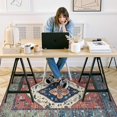 thumbnail image 2 of Anidaroel Office Chair Mat for Hardwood Floor, 4x6 Under Desk Rug for Rolling Chair, Computer Desk Chair Mat, Anti-Slip Backing Large Floor Protector Rug for Home Office, Rust, 2 of 8