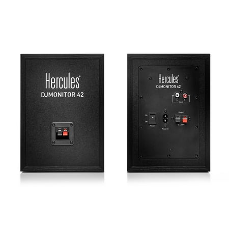 Hercules - DJ Monitor 42 - 2 x 20 watts RMS Active Monitoring Speakers - Black