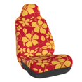 thumbnail image 1 of Wukai Red Vintage Flowers Full Set Car Seat Covers with Soft Padding Universal Auto Front Seats Protector and Cushion Mat, 1 of 5