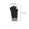 thumbnail image 3 of Lilgiuy USB Winter Gloves for Men and Women Stretch Knitted Heating Gloves Warm Windproof Solid Color Mittens for Fitness Workout, 3 of 5