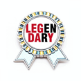 thumbnail image 1 of Legendario día de las piernas Insignia broche Medalla ganadora, 1 of 3