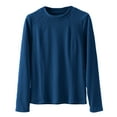 thumbnail image 4 of Yuyuzo Hauts de Pyjama pour Femmes Doublés en Molleton Col Roulé Couche de Base sous-Vêtements Thermiques en Molleton, 4 of 4