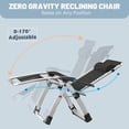 thumbnail image 4 of Lilypelle 2 Pack Zero Gravity Chair , Folding Adjustable Reclining Lounge Chair with Cushion, Headrest and Cup Holder, Supports up to 440lbs, 4 of 7