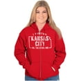thumbnail image 3 of I Visited Kansas City Funny Souvenir Zip Up Hoodie Men's Women's Brisco Brands M, 3 of 6