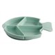 thumbnail image 1 of Plato con ventosa para bebés, platos divididos de silicona para niños, platos para niños pequeños Suministros de alimentación portátiles para la primera etapa, platos para niños pequeños Plato con ventosa para niños y utensilios Fish-Green Lake Blue Sailing Electrónica, 1 of 6