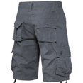 thumbnail image 5 of Tuphregyow Men's Work Shorts Mid-Waist Multi-Pocket Cargo Pants for Casual and Sports Activities, Loose Fit, Classic Stretch, Relaxed and Lightweight Design Dark Gray L, 5 of 5