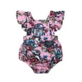 thumbnail image 1 of Gupgi Girls Casual Romper Floral Star Wars Jumpsuit, Ruffle Princess Bodysuit, 1 of 7