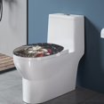 thumbnail image 3 of ZIATUBLE Christmas Santa Claus Toilet Lid Dust Cover Horse Toilet Seat Lid Covers Soft for Bathroom Decorative Toilet Seat Covers Lids Fit Standard Oblong Elongated Toilet, 3 of 6