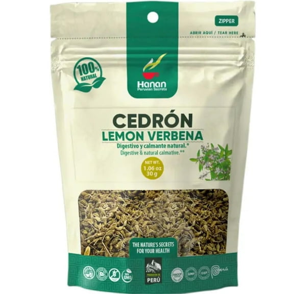 Lemon Verbena (Cedron) Loose Herbs – Herbal Tea All-Natural Beebrush from Peru’s Andes Mountains Flavor in Cooking Recipes, Potpourri, Perfumes and Essential Oil, 1.06 Ounce (Pack of 1)