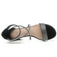 thumbnail image 7 of kkdom Women's Sandals Heels Ankle Strap Open Toe Dress Shoes Wedding Party Black Size 9, 7 of 7