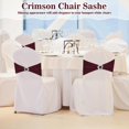 thumbnail image 6 of Wehilion Spandex Chair Sashes with Crown Buckle Spandex Stretch Chair Bands Cover Ties with Buckle Slider Chair Cover Band Chair Sashes Chair Cover Bands with Buckle,20/30/50/100pcs, 6 of 7