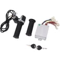 thumbnail image 2 of Throttle Grip, Motor Brushed Speed Controller with Lock Power Display 24V 350W for Razor MX350 Electric Scooter, Designed with Aluminum Alloy Housing and Groove for Heat, 2 of 8