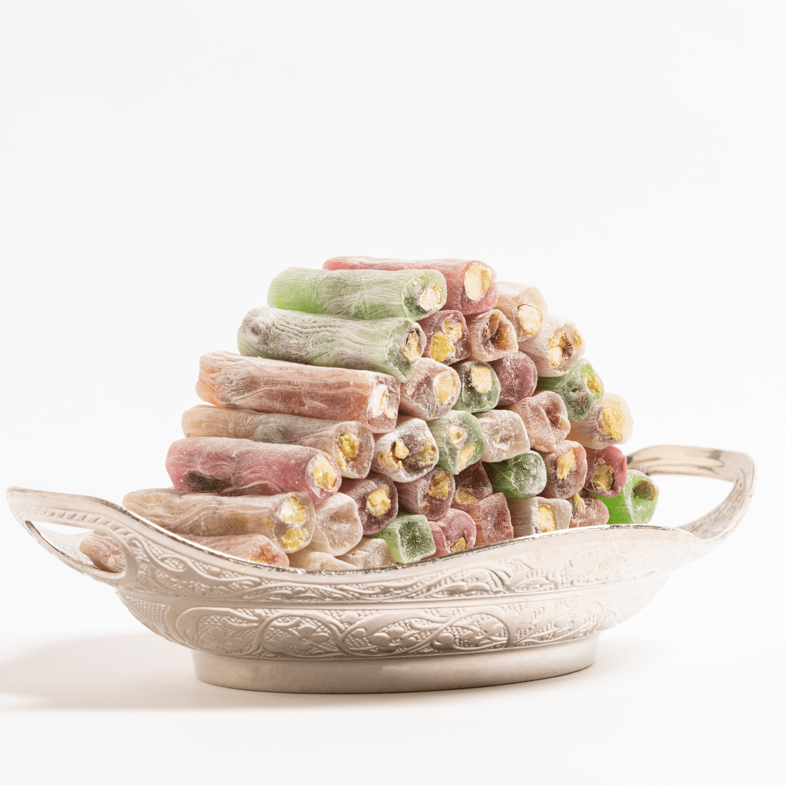 Eastanbul Turkish Delight Candy Sticks Pistachio Filled, Wick Lokum 17.6 oz