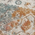 thumbnail image 2 of Laddha Home Designs 7.75' x 9.75' Orange and Beige Medallion Rectangular Outdoor Area Throw Rug, 2 of 8